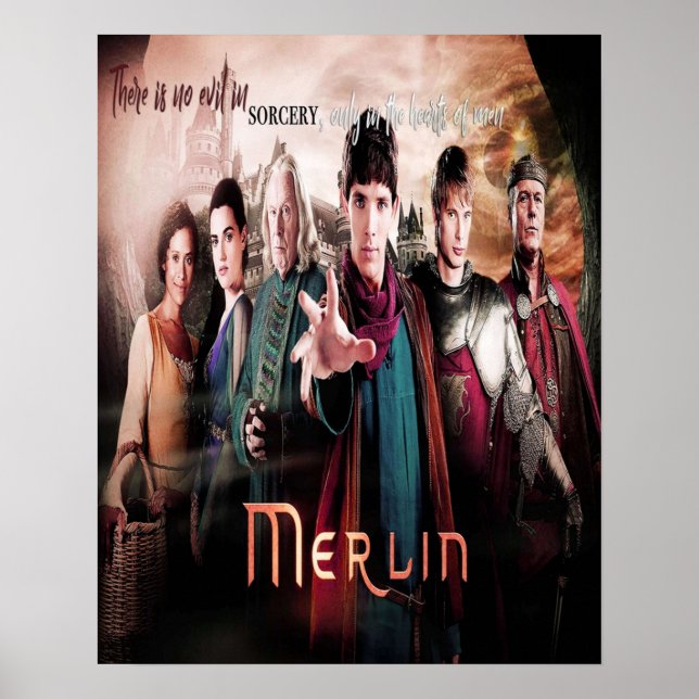 MERLIN BBC TV SHOW FANTASY POSTER (Vorne)