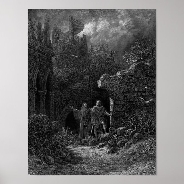 Merlin berät King Arthur Poster (Vorne)