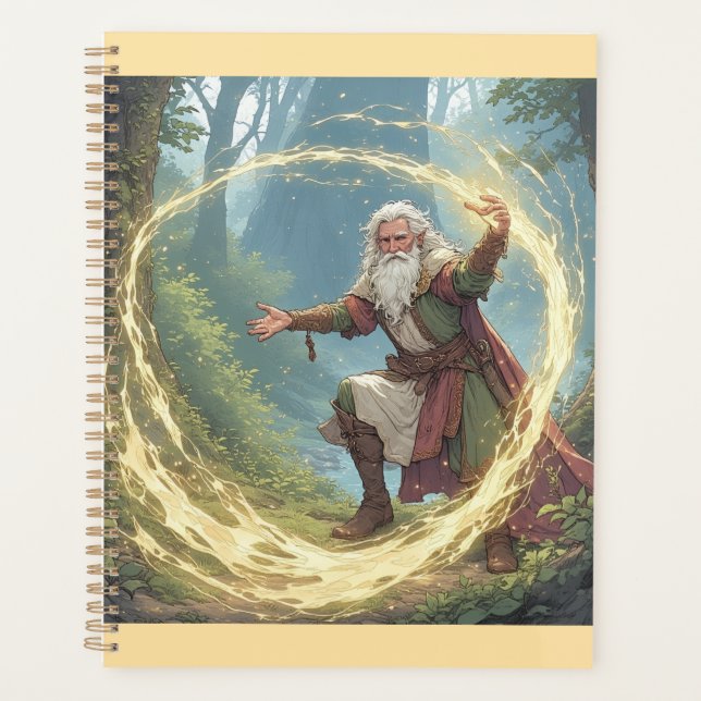 Merlin der Zauberer im Wald Planer (Vorderseite)