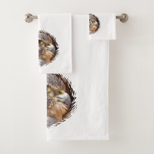 MERLIN FALCON BIRD OF PREY BADHANDTUCH SET (Insitu)