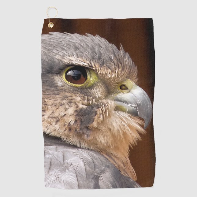 MERLIN FALCON BIRD OF PREY GOLFHANDTUCH (Vorderseite)