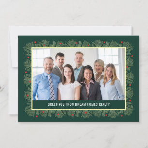 Merlin Frame Business Holiday Foto Card Feiertagskarte