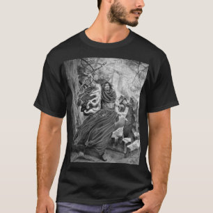 Merlin in Schwarz-Weiß-T - Shirt