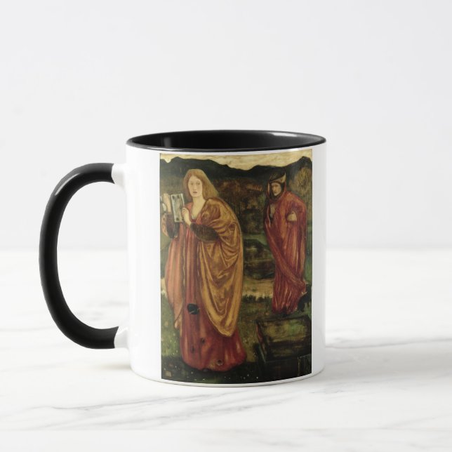 MERLIN und Nimue von "Morte d'Arthur", 1861 Tasse (Links)