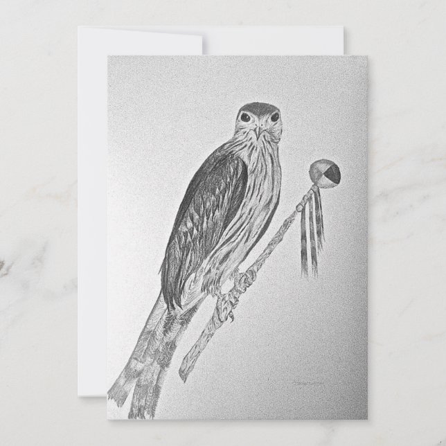 Merlin's Wand Feiertagskarte (Vorderseite)