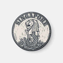 Merlion Singapur Magnet