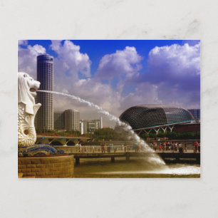 Merlion, Singapur Postkarte