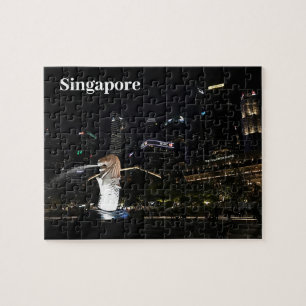 Merlion & Singapur Skyline #1 Jigsaw Puzzle