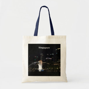 Merlion & Singapur Skyline #1 Tote Bag Tragetasche