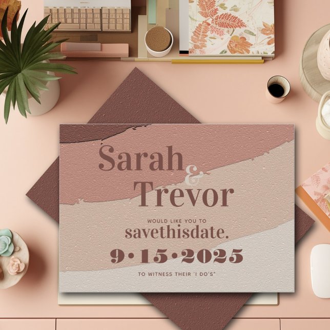 Merlot Bold Retro-Schriftart Save the Date (Von Creator hochgeladen)