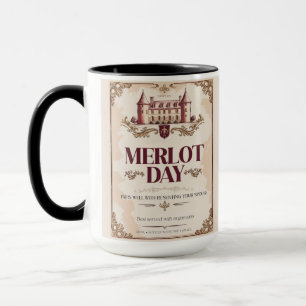 Merlot Day - Heiratsüberlebenszeichen Parody Wine  Tasse