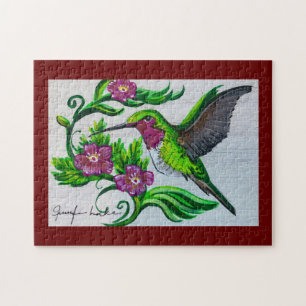 Merlot Hummingbird Puzzle