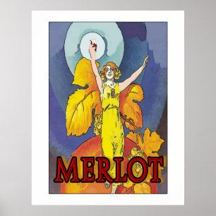 Merlot Maid, Wein Poster