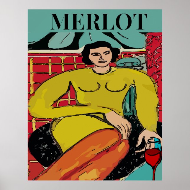 Merlot Maid, Wein Poster (Vorne)