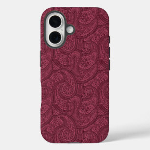 Merlot Paisley iPhone 16 Hülle