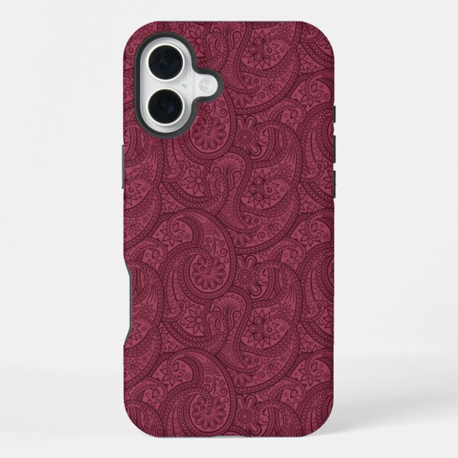 Merlot Paisley iPhone Hülle (Rückseite)