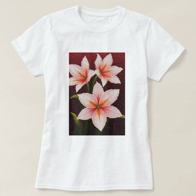 Merlot Radiance Lily T-Shirt (Design vorne)