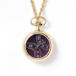 Merlot Shadow RN Necklace Watch Armbanduhr