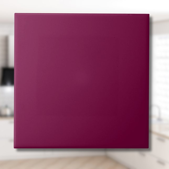 Merlot Solid Color | Classic | elegant Fliese (Von Creator hochgeladen)