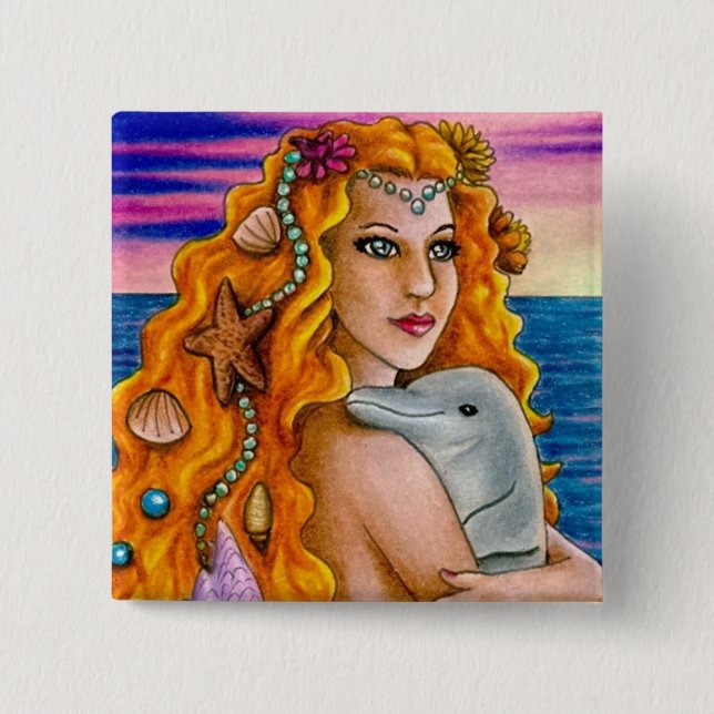 Mermaid 13 Button (Vorderseite)