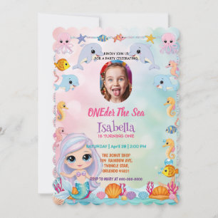 Mermaid 1. Foto Oneder Ocean Geburtstag Einladung