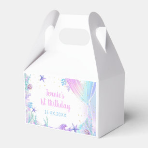 Mermaid 1. Geburtstags-Girl-Party Geschenkschachtel