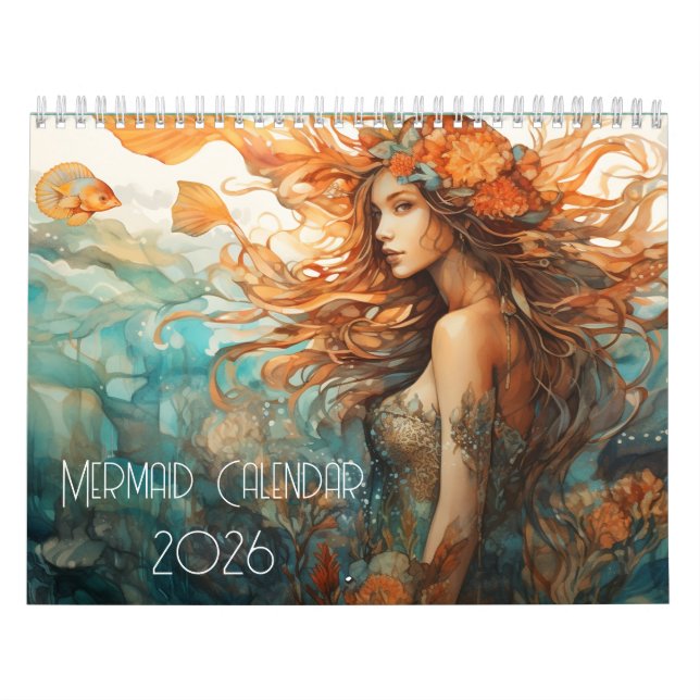 Mermaid 2025 Monatskalender Kalender (Titelbild)