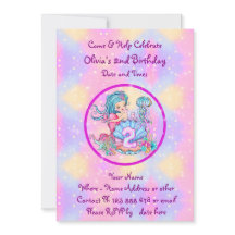 Mermaid 2. Geburtstag Ändern Text anpassen