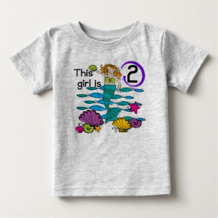 Mermaid 2. Geburtstag Tshirts und Geschenke