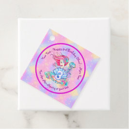 Mermaid 3. Geburtstag Ändern Text anpassen Geschenkanhänger