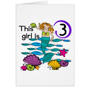 Mermaid 3. Geburtstag T Shirts und Geschenke