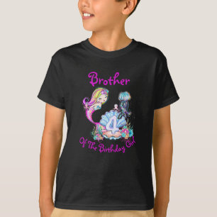 Mermaid 4. Geburtstag Bearbeiten ändern Name Text  T-Shirt