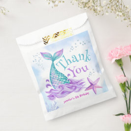 Mermaid 5. Geburtstag Tauchen in fünf Geschenktütchen