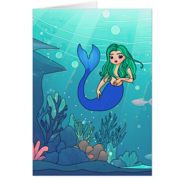Mermaid - 5" x 7" Art Card (Vorne)