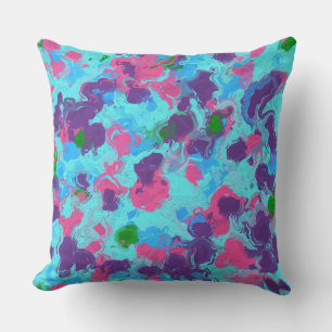 Mermaid Abstrakt Spritzer Kissen