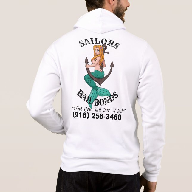 Mermaid Anchor Hoodie (Rückseite)