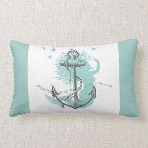 Mermaid Anchor Lumbar Pillow Lendenkissen