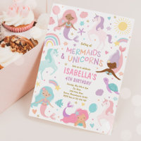 Mermaid and Unicorn Magical Birthday Party