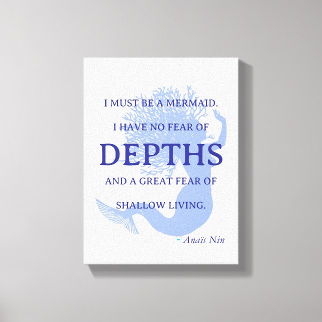 Mermaid-Angebot Leinwanddruck (Vorderseite)