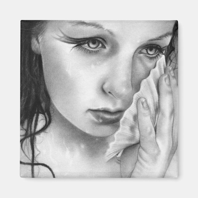 Mermaid Aquamarine Magnet (Vorne)