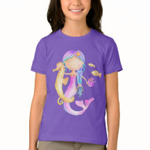 Mermaid Aquarell Art T - Shirt