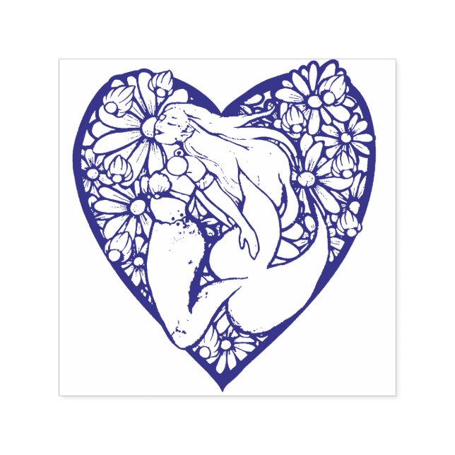 Mermaid at Heart                                   Permastempel (Design)
