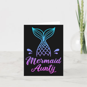 Mermaid Aunty Shirt MerMom Security Apparel Mutter Karte