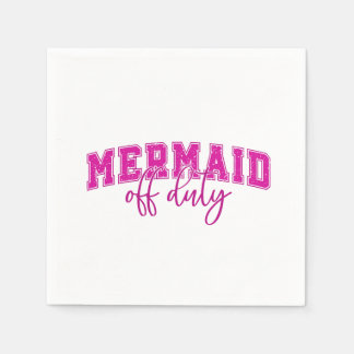 Mermaid Außer Dienst | Küstenunterhaltung Serviette