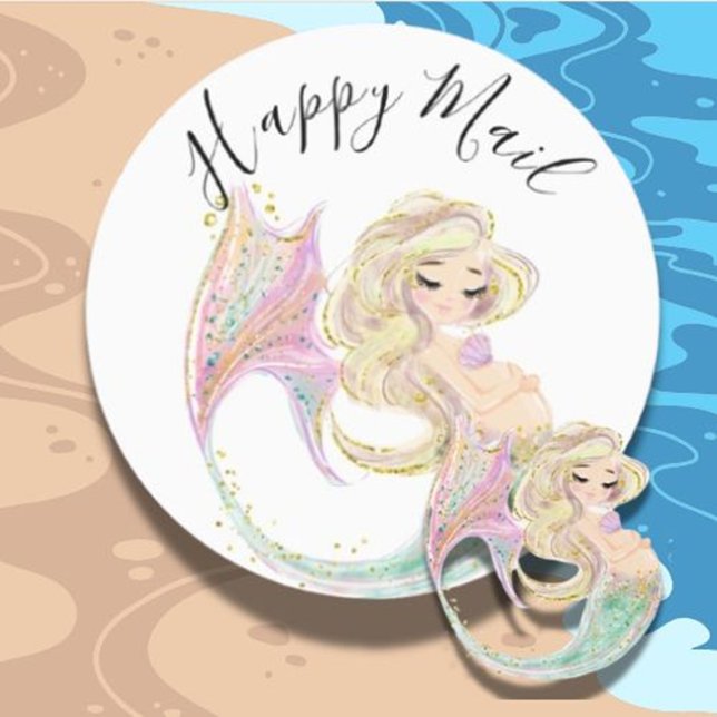 Mermaid Baby Dusche Mutter zu sein Etiketten (Add a magical touch to your event and make her day unforgettable!)