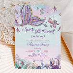 Mermaid Baby Dusche unter dem Sea Baby Girl Einladung<br><div class="desc">Whimsical Mermaid Baby Dusche Einladung, mit einem schönen Meerjungfrau-Schwanz, bezaubert unter den Meereslebewesen und farbenfrohen Korallen gegen Regenbogen tiefen Ozean Hintergrund. Personalisieren Sie es einfach und schnell mit Ihren Party-Details, drücken Sie einfach die Schaltfläche Anpassen, um den Stil und die Platzierung des Textes weiter zu ordnen und zu formatieren. Passende...</div>