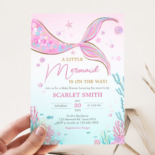 Mermaid Baby Shower  Einladung