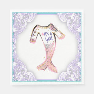 Mermaid Baby Shower Napkins Serviette