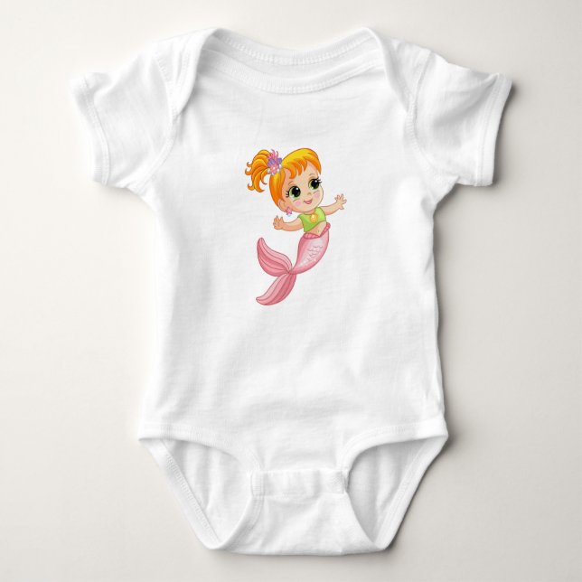 Mermaid Baby Strampler (Vorderseite)