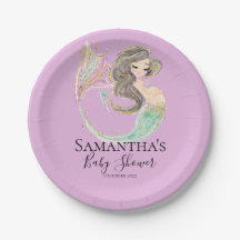 Mermaid Babydusche. Unter dem Meer. Glitzer